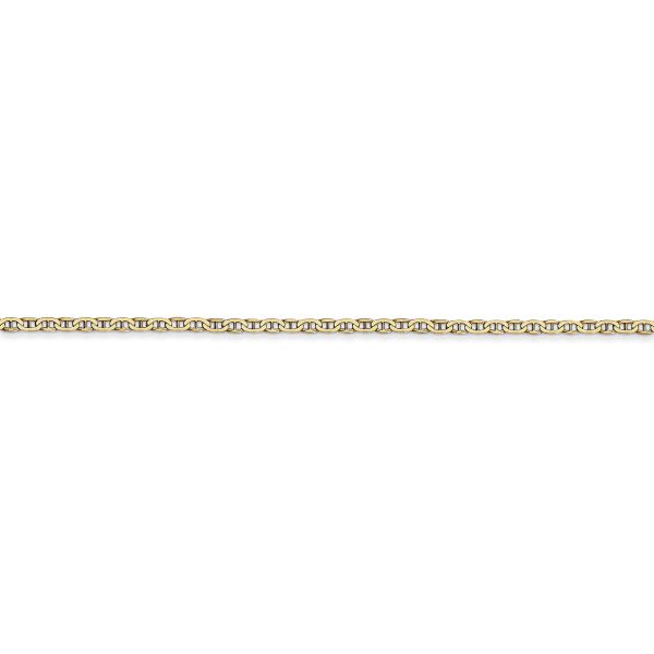 14k 1.5mm Lightweight Flat Anchor Link Pendant Chain - Image 2