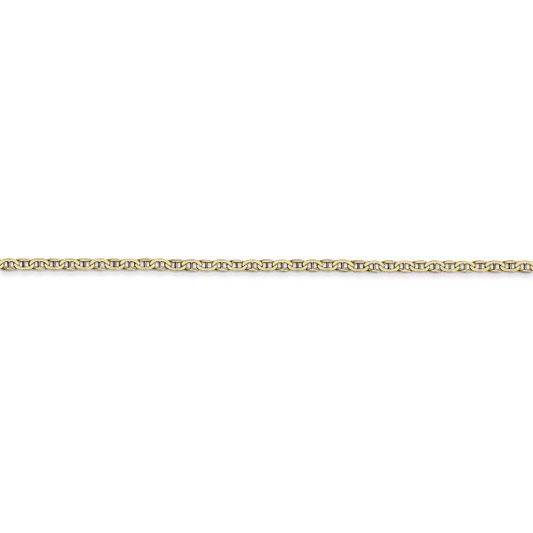 14k 1.5mm Lightweight Flat Anchor Link Pendant Chain - Image 2