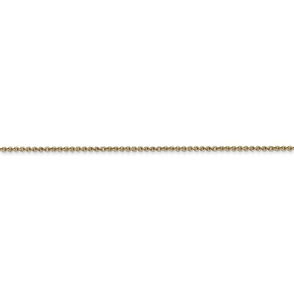 14k 1mm Round Open Link Cable Chain - Image 3