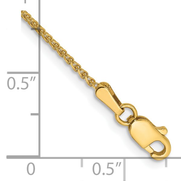 14k 1.25mm D/C Spiga Chain - Image 2