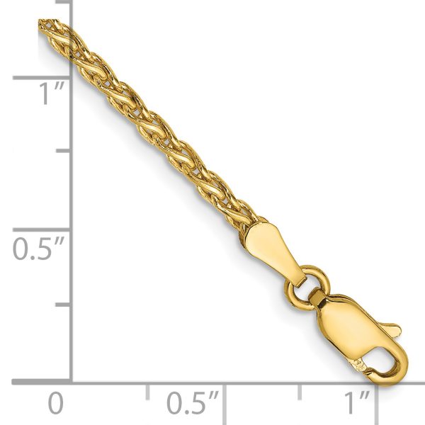 14k 2.25mm Parisian Wheat Chain - Image 2