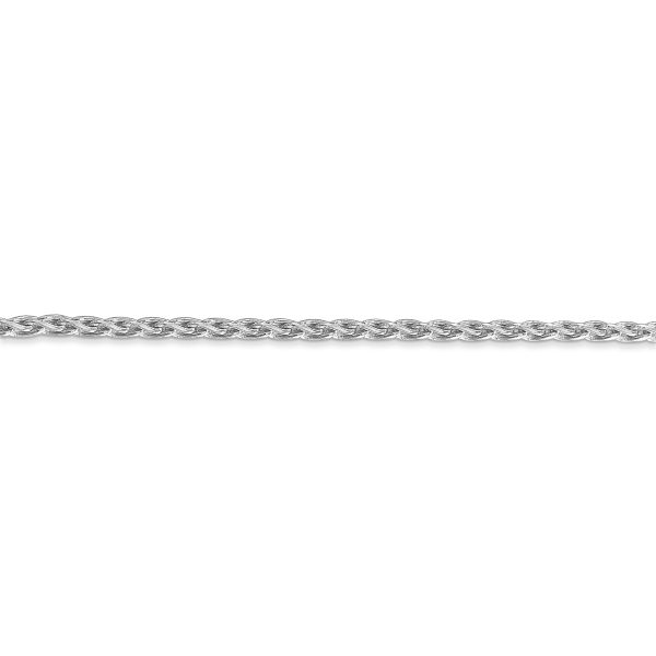 14k WG 2.25mm Parisian Wheat Chain - Image 3