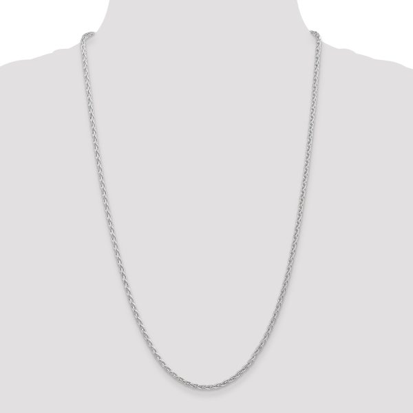 14k WG 3mm Parisian Wheat Chain - Image 2