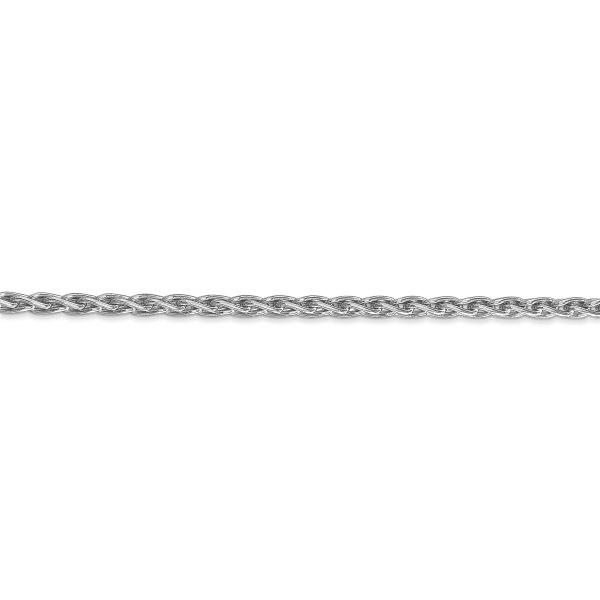 14k WG 3mm Parisian Wheat Chain - Image 3