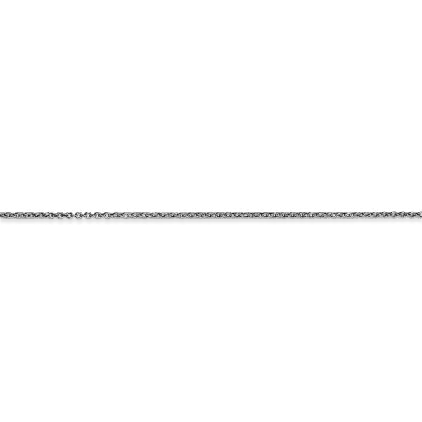 14k WG .9mm Cable with Spring Ring Clasp Chain - Image 2