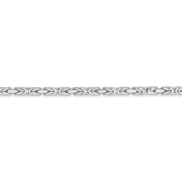 14k WG 2mm Byzantine Chain - Image 2