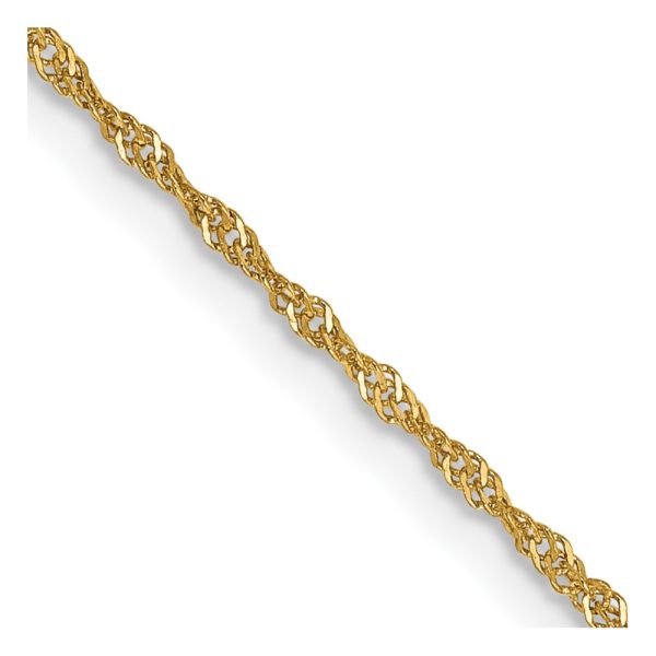 14k 1.10mm Singapore Chain
