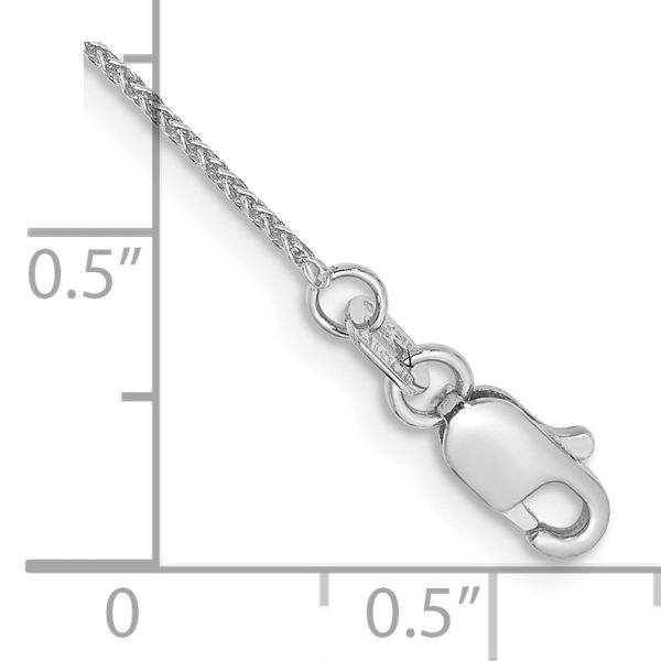 14k WG .85mm Spiga Chain Anklet - Image 2