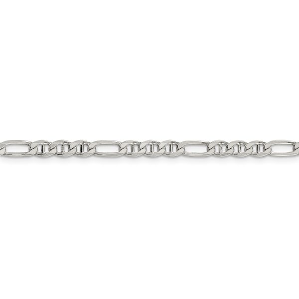 Sterling Silver 3.75mm Figaro Anchor Chain - Image 2