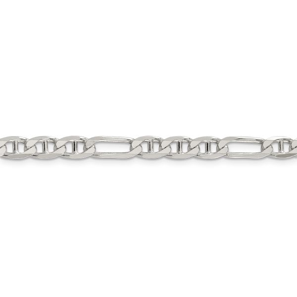 Sterling Silver 5.5mm Figaro Anchor Chain - Image 2