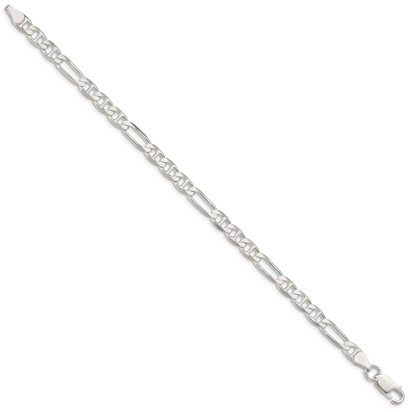 Sterling Silver 5.5mm Figaro Anchor Chain - Image 2