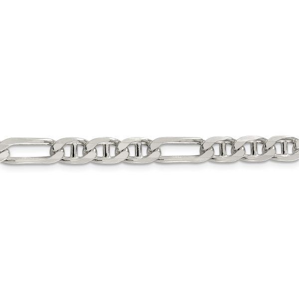 Sterling Silver 6.5mm Figaro Anchor Chain - Image 2