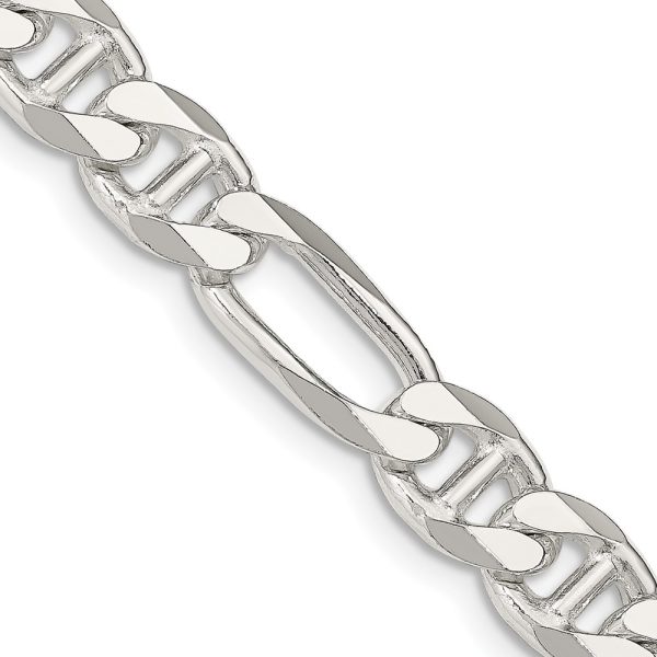 Sterling Silver 8.25mm Figaro Anchor Chain