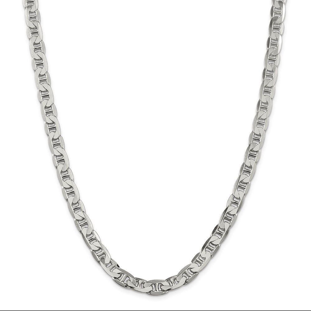 Sterling Silver 7mm Flat Anchor Chain