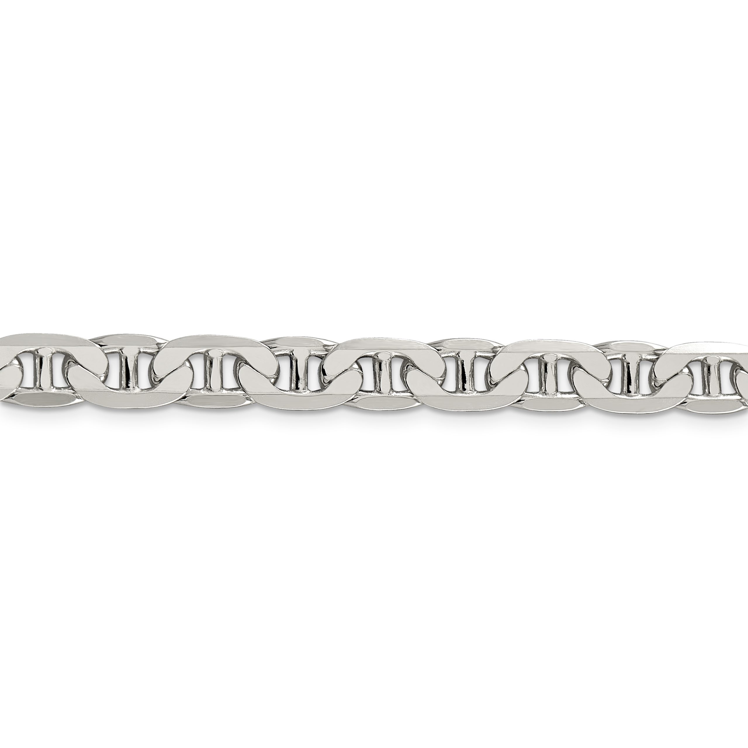 Sterling Silver 7mm Flat Anchor Chain - Image 2