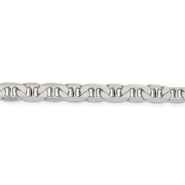 Sterling Silver 7mm Flat Anchor Chain - Image 2
