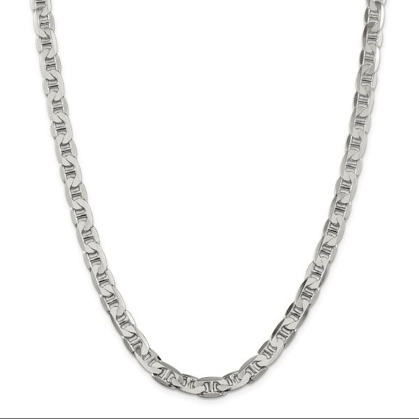 Sterling Silver 7mm Flat Anchor Chain