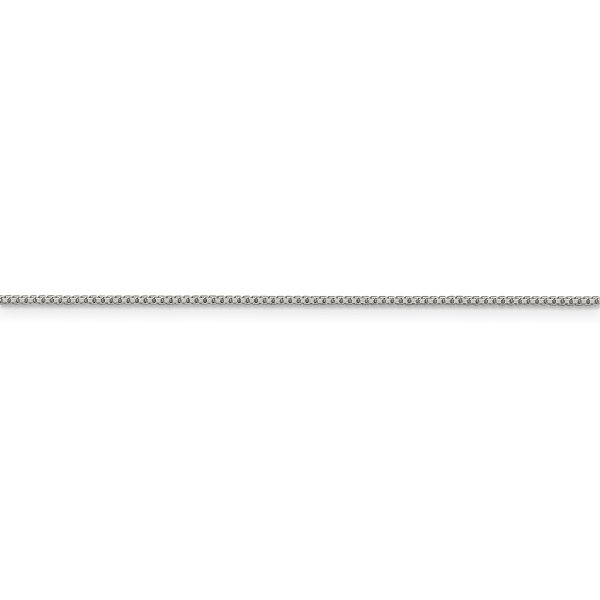 Sterling Silver 1mm 8 Sided Diamond-cut Box Chain - Image 2