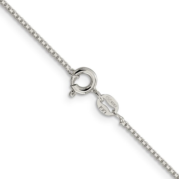 Sterling Silver 1.15mm 8 Sided Diamond-cut Box Chain - Image 3