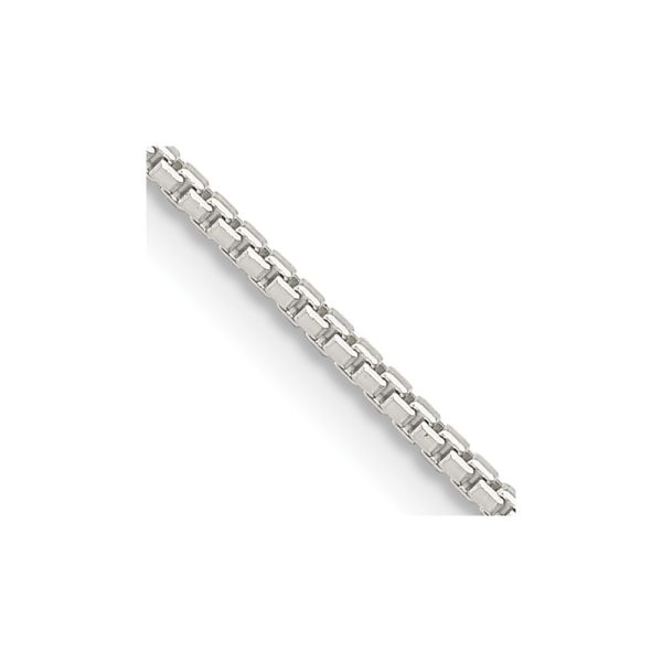 Sterling Silver 1.25mm 8 Sided Diamond-cut Box Chain w/4in ext.