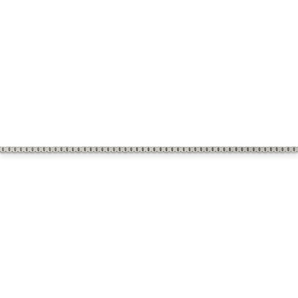 Sterling Silver 1.5mm 8 Sided Diamond-cut Box Chain - Image 2