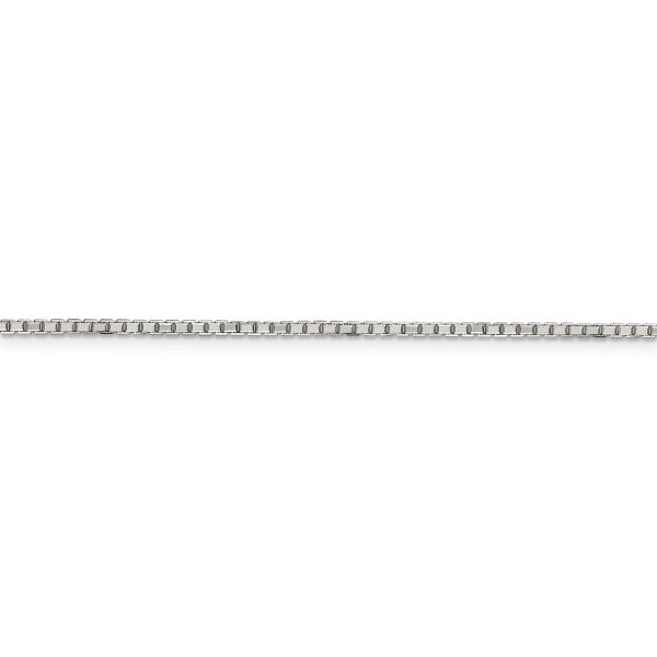 Sterling Silver 1.7mm 8 Sided Diamond-cut Box Chain - Image 2