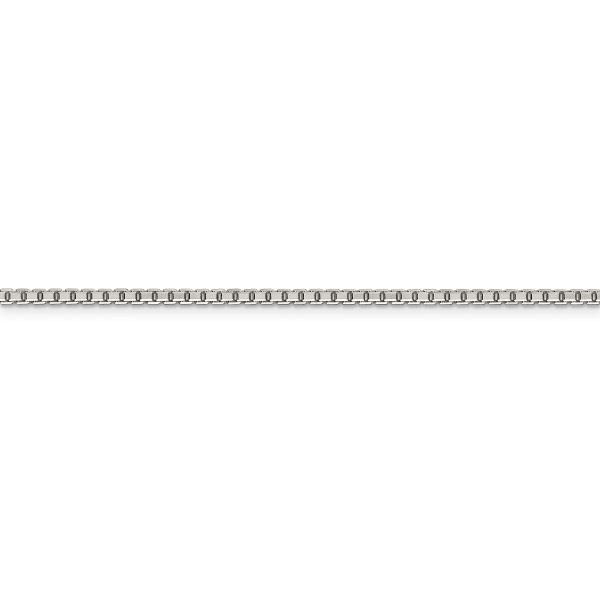 Sterling Silver 2mm 8 Sided Diamond-cut Box Chain - Image 2