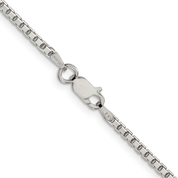 Sterling Silver 2mm 8 Sided Diamond-cut Box Chain - Image 3