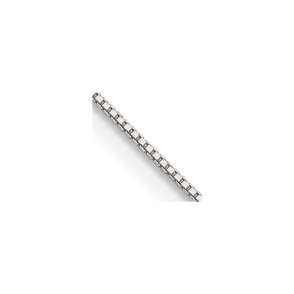 Sterling Silver .8mm Box Chain w/2in ext.