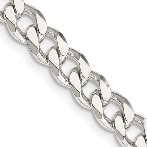 Sterling Silver 6.5mm Curb Chain