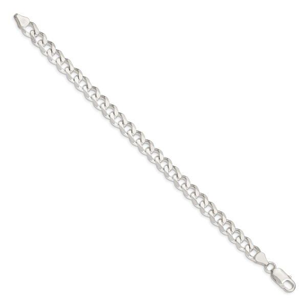 Sterling Silver 7.5mm Curb Chain - Image 2