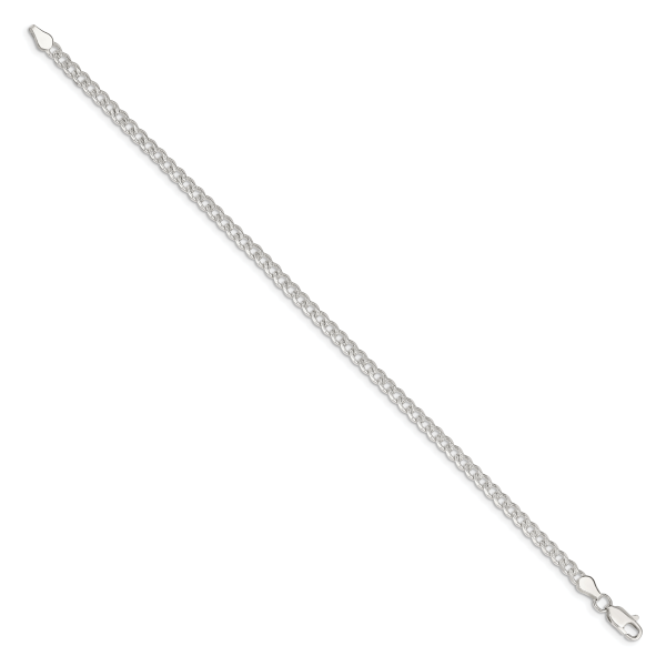 Sterling Silver 3.8mm Pav? Curb Chain - Image 2