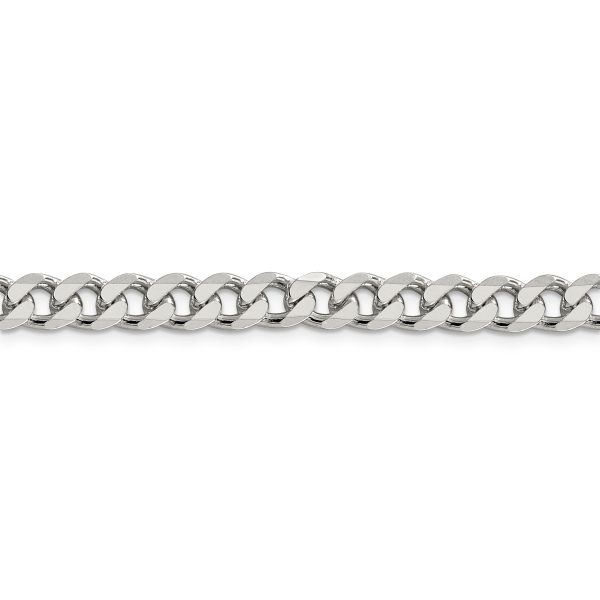 Sterling Silver 7mm Pave Curb Chain - Image 2