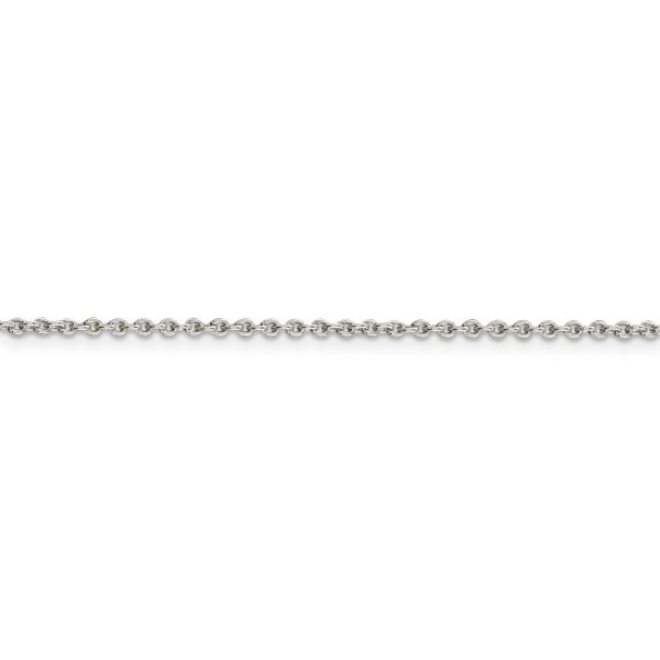 Sterling Silver 1.95mm Cable Chain - Image 2