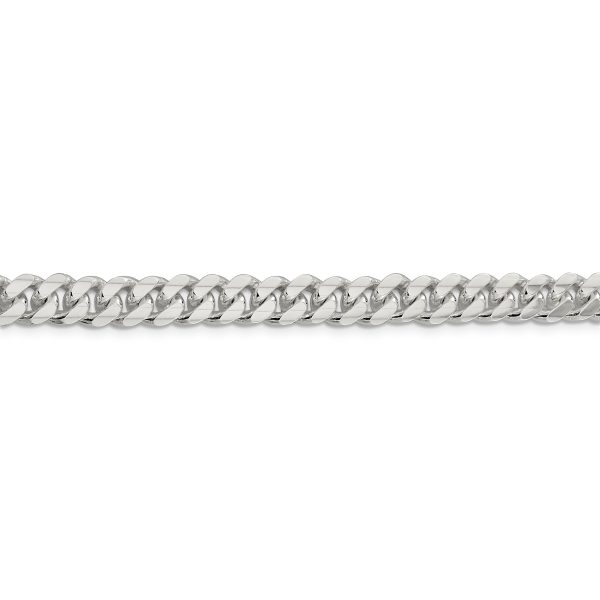 Sterling Silver 7.8mm Polished Domed Curb Chain - Image 2