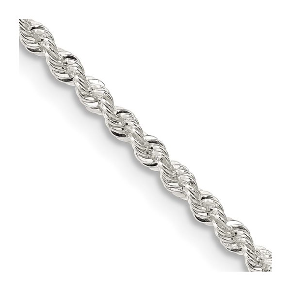 Sterling Silver 2.3mm Solid Rope Chain