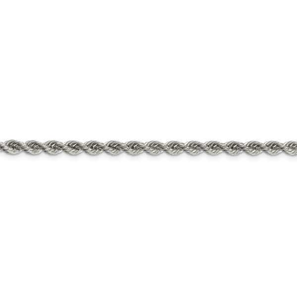 Sterling Silver 4.3mm Solid Rope Chain - Image 2