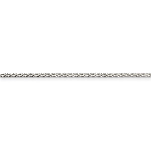 Sterling Silver 1.5mm Diamond-cut Spiga Chain - Image 2