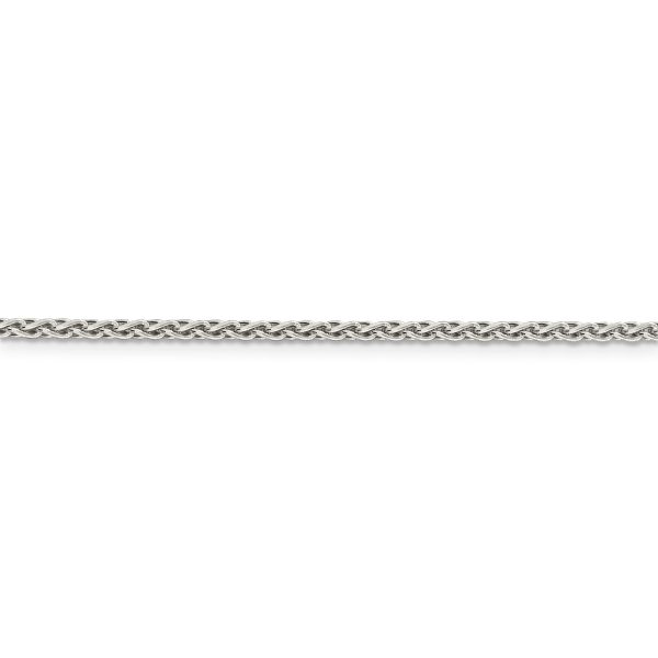 Sterling Silver 2mm Diamond-cut Spiga Chain - Image 2