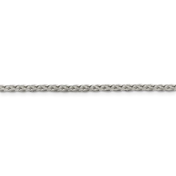 Sterling Silver 2.75mm Diamond-cut Spiga Chain - Image 2