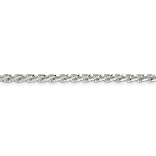 Sterling Silver 3.5mm Diamond-cut Spiga Chain - Image 2