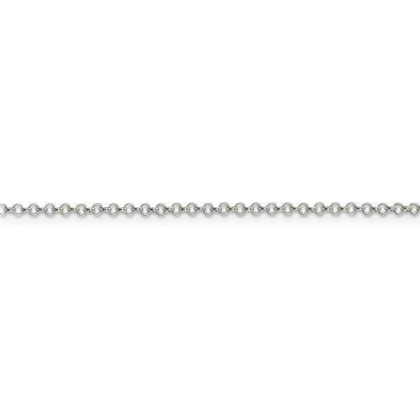 Sterling Silver 2mm Rolo Chain - Image 2