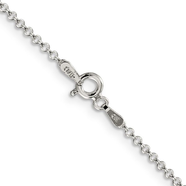 Sterling Silver 1.5mm Rolo Chain - Image 3