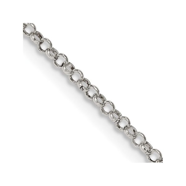 Sterling Silver 2mm Rolo Chain w/4in ext.