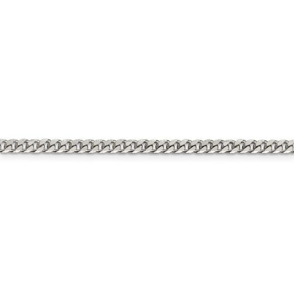 Sterling Silver Polished 3.15mm Curb Chain - Image 2