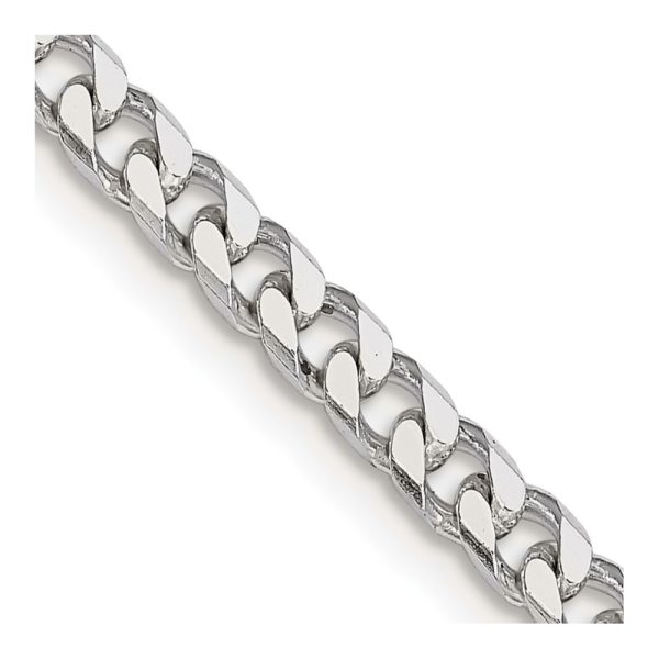 Sterling Silver Polished 3.5mm Curb Chain