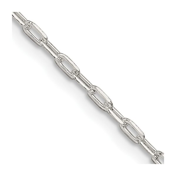 Sterling Silver 1.75mm Elongated Open Link Chain