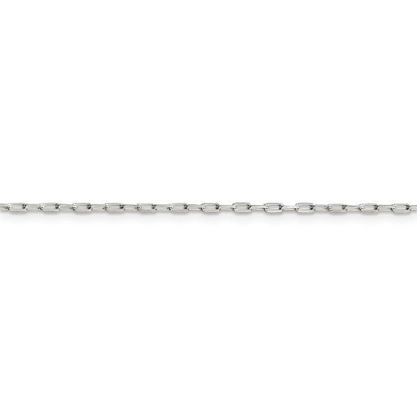 Sterling Silver 1.75mm Elongated Open Link Chain - Image 2