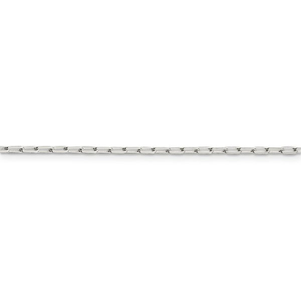 Sterling Silver 2mm Elongated Open Link Chain - Image 2