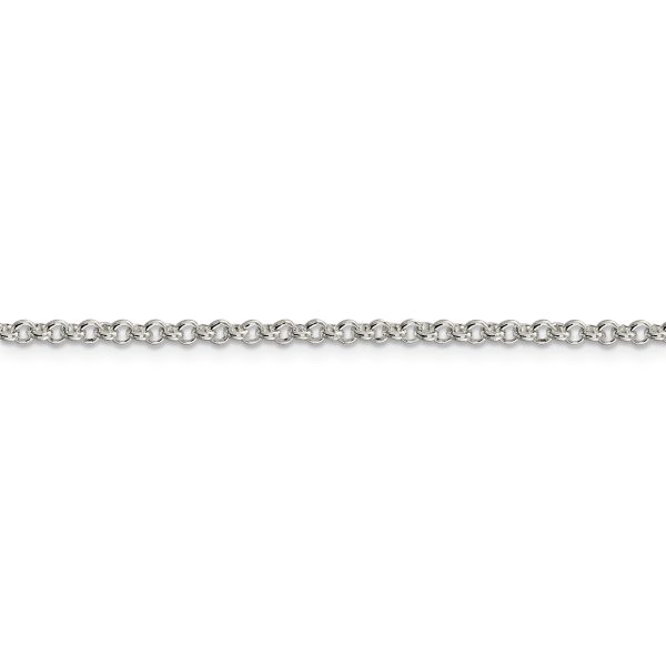 Sterling Silver 2.8mm Rolo Chain - Image 2